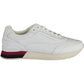 Chic White Lace-Up Sneakers with Logo Detail