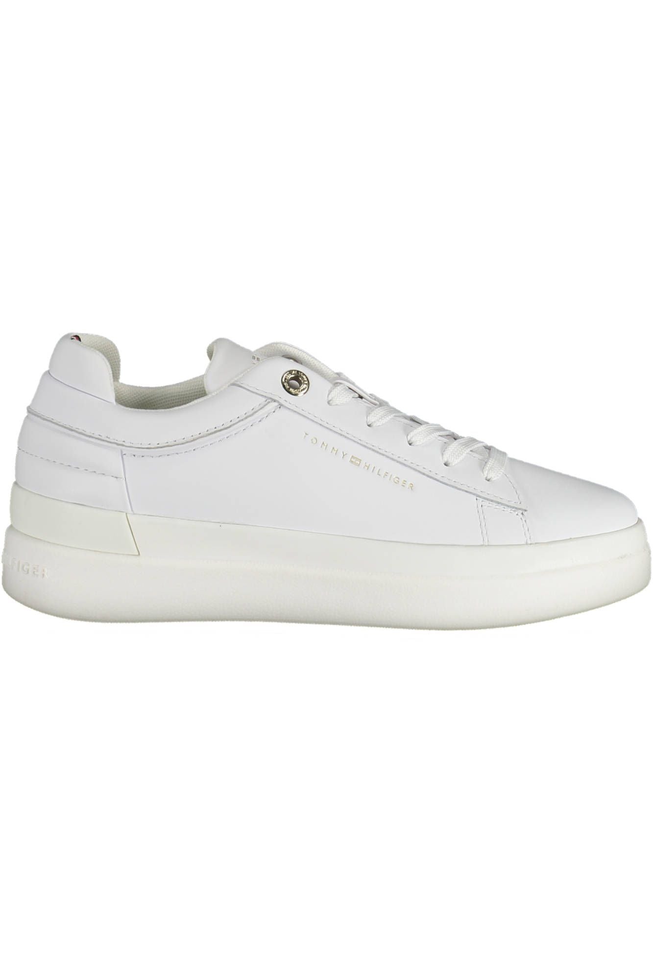 Eco-Elite White Sneakers with Signature Logo