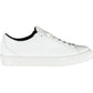 Chic White Lace-Up Sneakers with Logo Detail