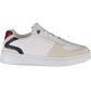 Chic White Lace-Up Sporty Sneakers