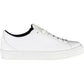 Chic White Lace-Up Sneakers with Logo Detail