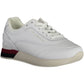 Chic White Lace-Up Sneakers with Logo Detail