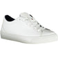 Chic White Lace-Up Sneakers with Logo Detail