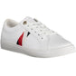 Chic White Lace-Up Sneakers with Logo Detail