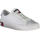 Eco-Conscious White Sneakers with Logo Accents