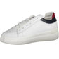 Chic White Sneakers with Contrast Details