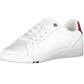 Eco Chic White Lace-Up Sneakers