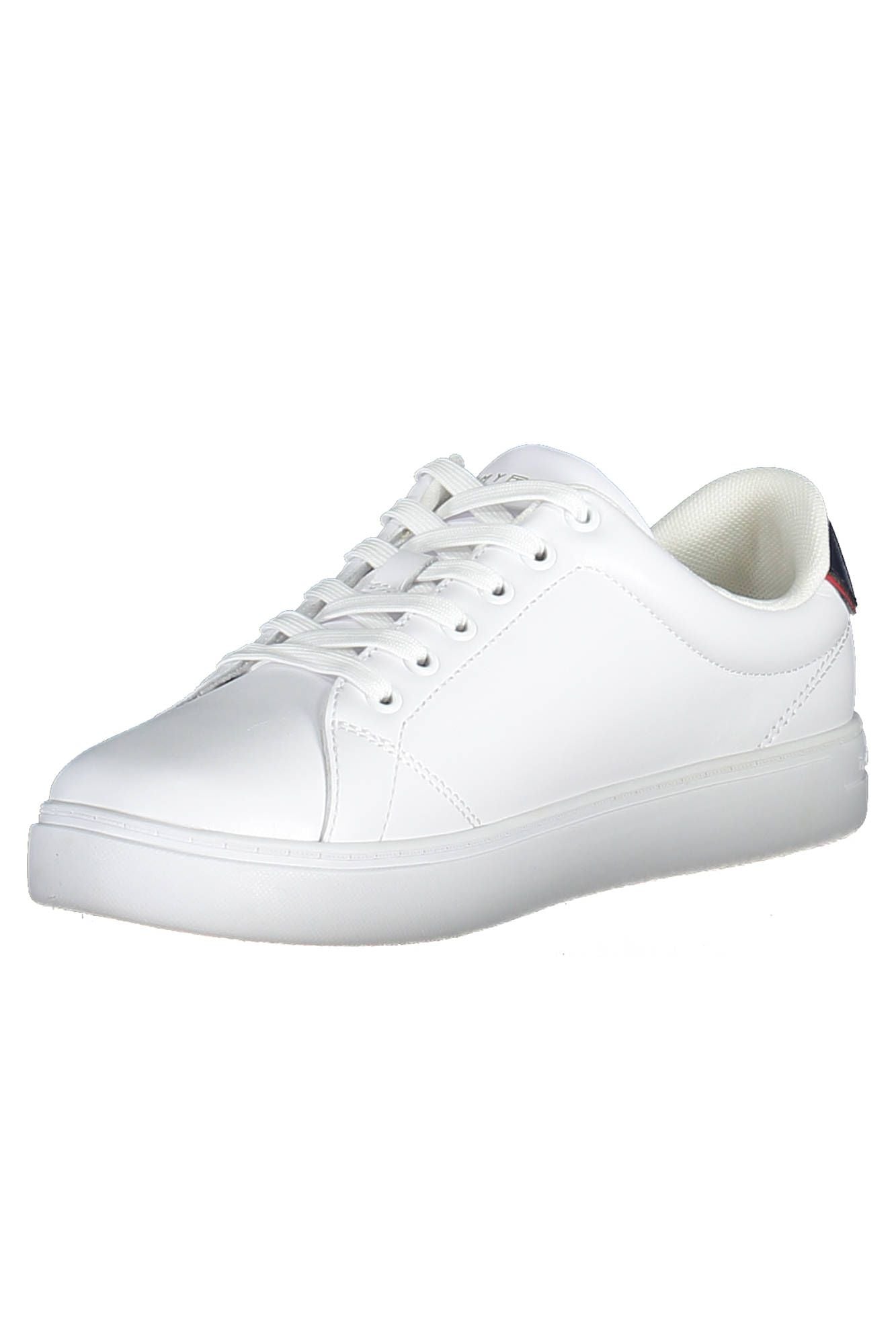 Chic White Lace-Up Sporty Sneakers