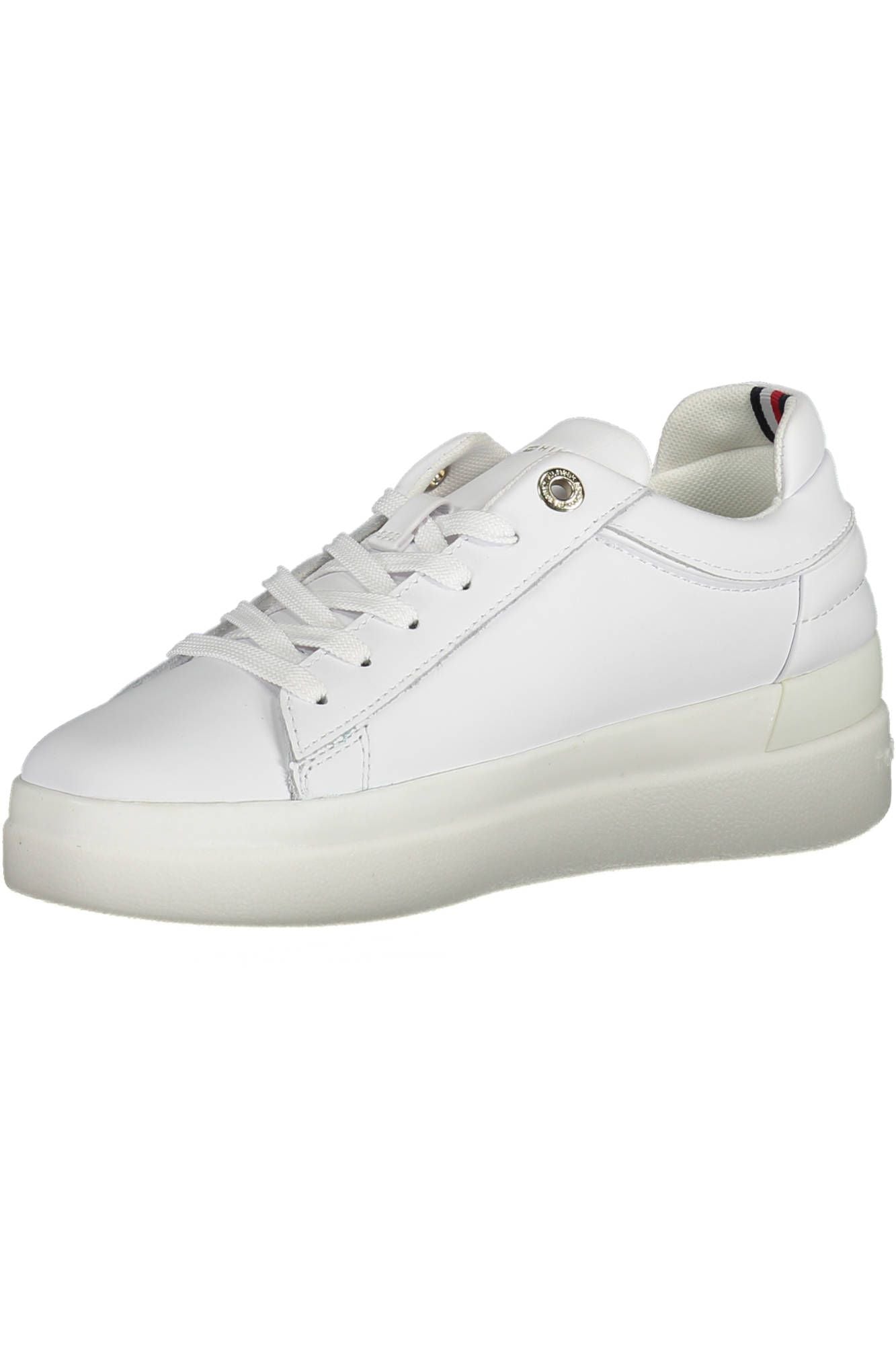 Eco-Elite White Sneakers with Signature Logo