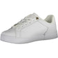 Chic White Lace-up Sneakers with Logo Detail