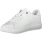 Chic White Lace-Up Sneakers