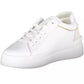 Chic White Lace-Up Sneakers with Logo Detail