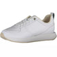 Elegant Laced Sports Sneakers with Logo Accent