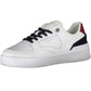 Chic White Contrast Trainers with Logo Detail