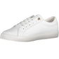 Chic White Lace-Up Sneakers with Logo Detail