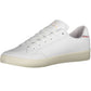 Elegant White Lace-Up Sports Sneakers