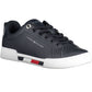 Chic Sporty Lace-Up Sneakers in Blue