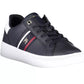 Chic Blue Lace-Up Sporty Sneakers