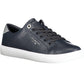 Chic Blue Contrasting Lace-Up Sneakers