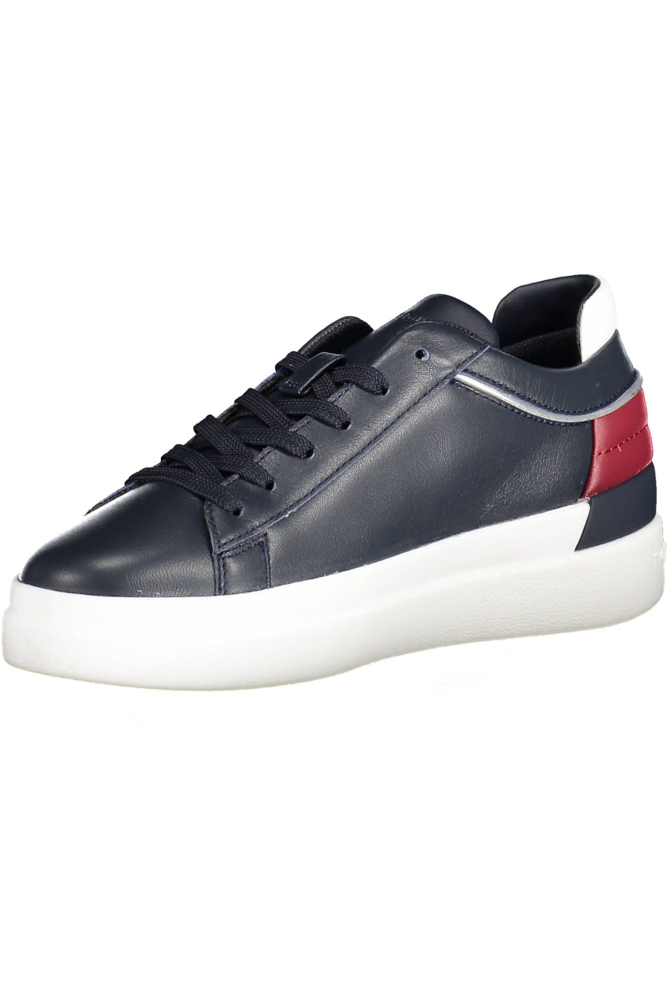 Sleek Blue Lace-Up Sports Sneakers