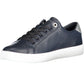 Chic Blue Contrasting Lace-Up Sneakers