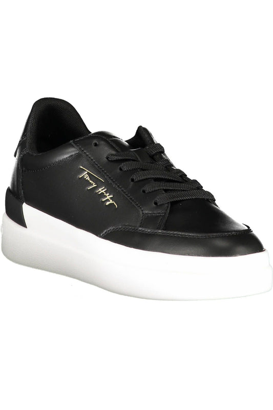 Chic Contrasting Lace-Up Sporty Sneakers