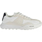 Sleek White Lace-up Sneakers