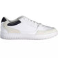 Sleek White Lace-Up Sneakers with Logo Detail