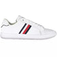 Sleek White Sneakers with Contrasting Accents