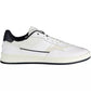 Chic White Contrasts Laced Sports Sneakers