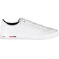 Sleek White Sneakers with Contrasting Accents
