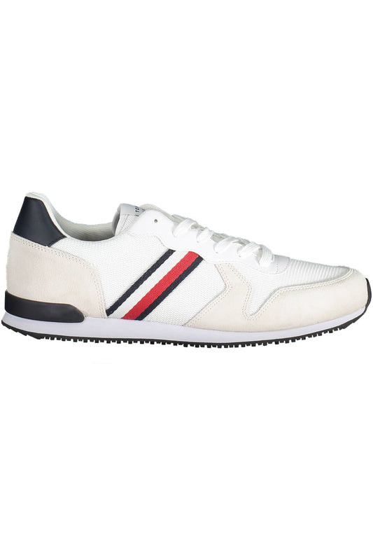 White Polyester Sneaker