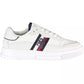 Sleek White Lace-Up Eco-Friendly Sneakers
