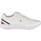 Sleek White Lace-up Sports Sneakers