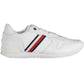 Sleek White Lace-up Sports Sneakers