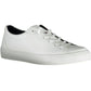 Sporty Chic Lace-Up Sneakers in Crisp White