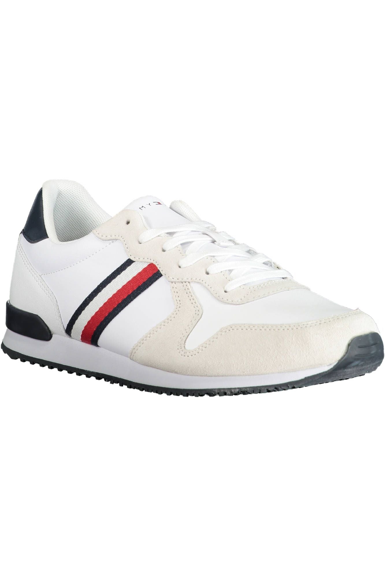 Tommy Hilfiger Chic White Lace-Up Sneakers