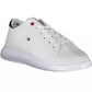 Chic White Lace-Up Sneakers with Logo Detail
