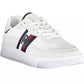 Sleek White Lace-Up Eco-Friendly Sneakers
