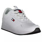 Sleek White Lace-Up Sneakers with Logo Detail