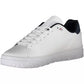 Eco-Conscious White Sneakers with Logo Detail