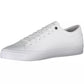Sleek White Lace-Up Sneakers with Logo Detail