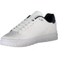Eco-Friendly White Sneakers with Logo Detail