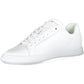 Chic White Lace-Up Sneakers with Logo Detail