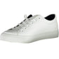 Sporty Chic Lace-Up Sneakers in Crisp White