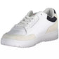 Sleek White Lace-Up Sneakers with Logo Detail