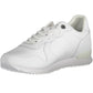 Sleek White Lace-up Sports Sneakers