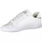 Sleek White Sneakers with Contrasting Accents