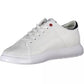 Chic White Lace-Up Sneakers with Logo Detail