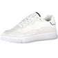 Sleek White Lace-Up Eco-Friendly Sneakers